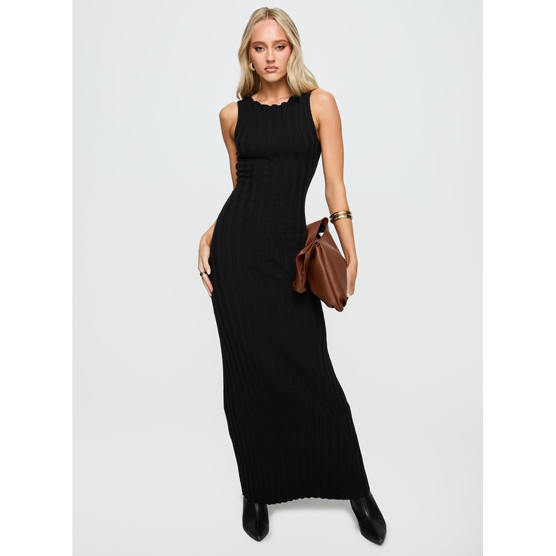 Harp Maxi Dress Black