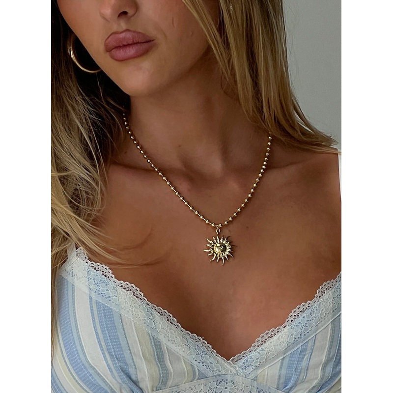 Just Smile Necklace Gold