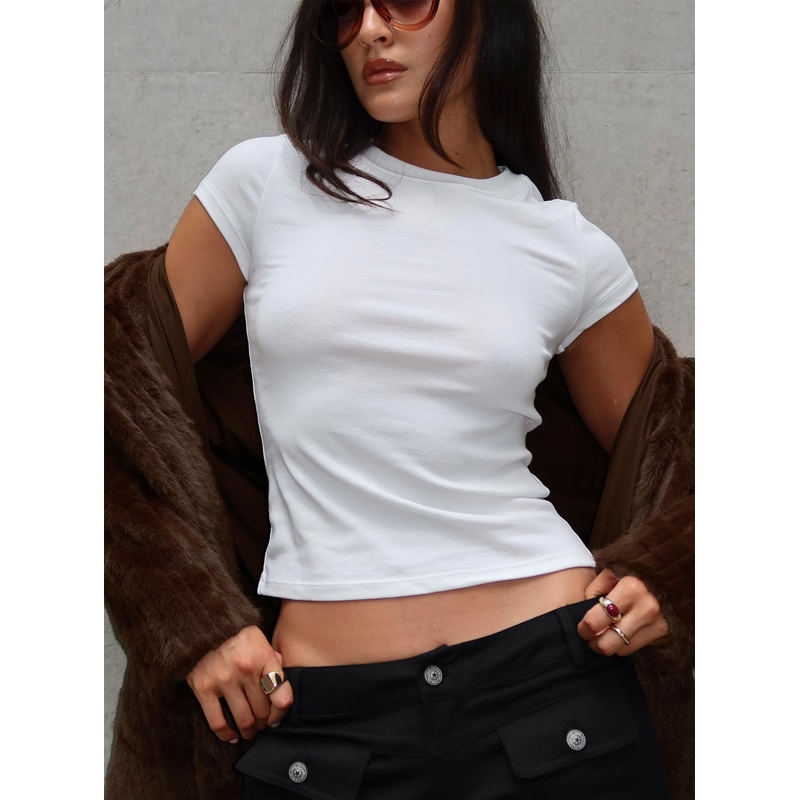 Prestige Longline Baby Tee Ivory