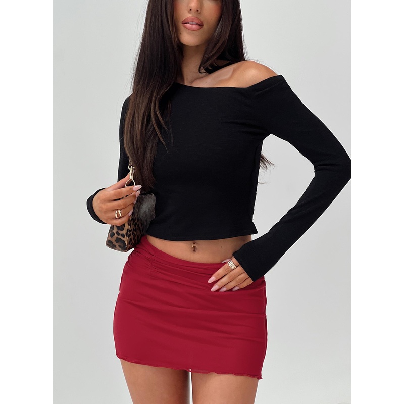 Malian Long Sleeve Top Black
