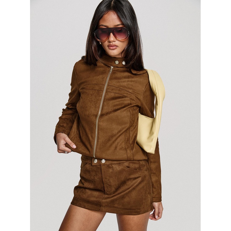 Rhodeo Mini Skirt Brown